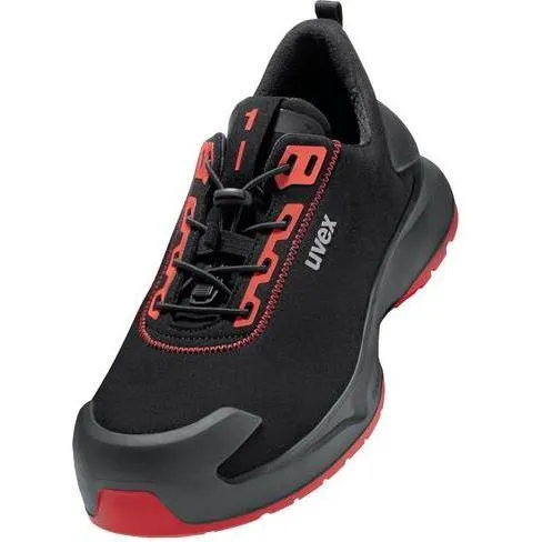 Uvex 1 x-craft Halbschuhe S3L 68033 schwarz, rot Weite 12 Gr. 48 - Robuste Halbschuhe für den professionellen Einsatz. Mit rutschfester Sohle und hohem Tragekomfort, ideal für anspruchsvolle Arbeitsbedingungen.