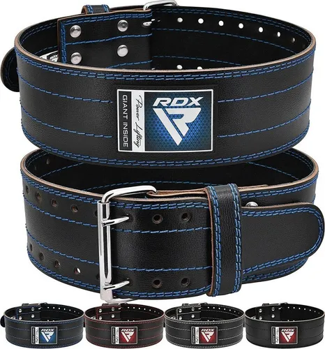 RDX Arbeitsstützgürtel 4 Zoll - Gewichtheben Gürtel, USPA genehmigt, Blau, X-Small - Kraftsport-Zubehör mit optimaler Rückenunterstützung für sicheres und effektives Training, ideal für Gewichtheber.