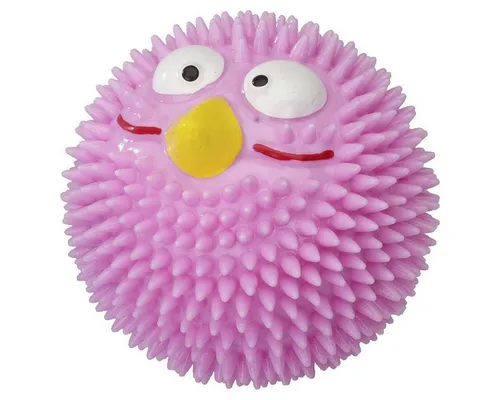 Europet-Bernina Tierball Hundespielzeug Gummi Lucky Bird Strawberry rosa, Größe: M / Maße: 8,3 cm