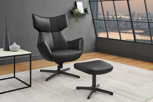 riess-ambiente Fußhocker VOGUE 45cm schwarz
