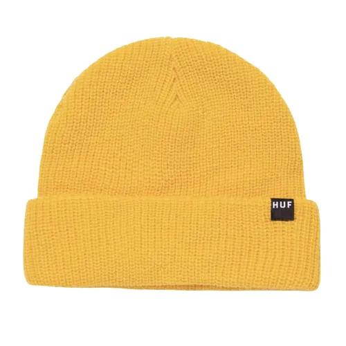 HUF Essentials Herrenmütze Usual Beanie Winter gelb Unisex-Mütze