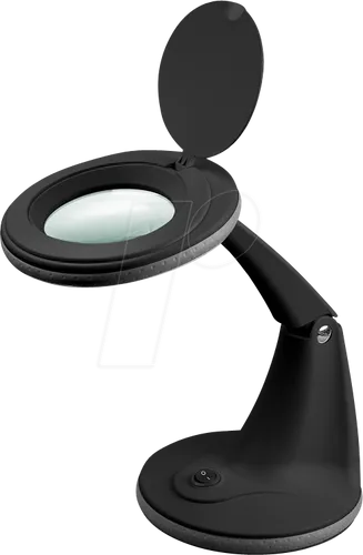 LED-Stand-Lupenleuchte 6 W, schwarz - Eingebettete Prozessoren & Steuerungen, mit 1,75-facher Vergrößerung und 450 lm Helligkeit, ideal für präzise Arbeiten und Detailansichten.