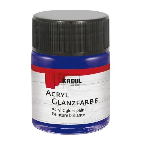 Kreul Acryl Glanzfarbe dunkelblau 50ml Glas 100ml/7,18 Euro