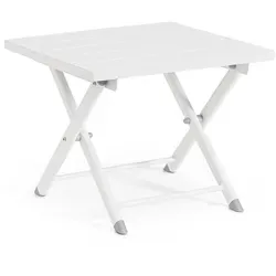 Gartenbeistelltisch Taylor aus Aluminium, Weiß in weiß von Bizzotto