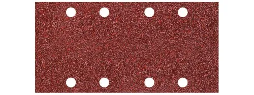 wolfcraft 10 Haft-Schleifstreifen für Holz und Metall 93 x 185 mm I 5801000 I Körnung 180 I für Schwingschleifer I gelocht für Staubabsaugung
