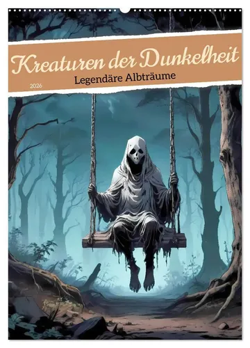 Sell Pixs:Sell | Kreaturen der Dunkelheit - Legendäre Albträume (Wandkalender 2025) - Düsterer Wandkalender mit legendären Albträumen, perfekt zur Verschönerung Ihrer Wände. Erleben Sie jeden Monat eine neue, fesselnde Illustration in hochwertiger Verarbeitung.