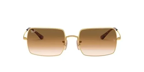 Ray-Ban Unisex Rectangle Sonnenbrille, Gold, 54