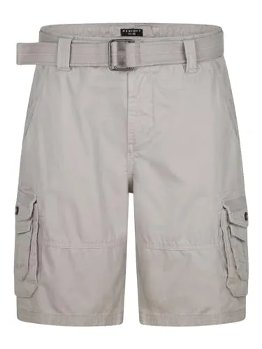 DENIMFY Cargo Shorts Herren mit Gürtel - Regular Fit DFUlli - Herren-Shorts aus 100% Baumwolle im modernen Cargo-Bermuda Style, inklusive passendem Gürtel und zahlreichen Taschen für praktischen Stauraum. Ideal für Freizeit, Sport und Urlaub im Frühling und Sommer.