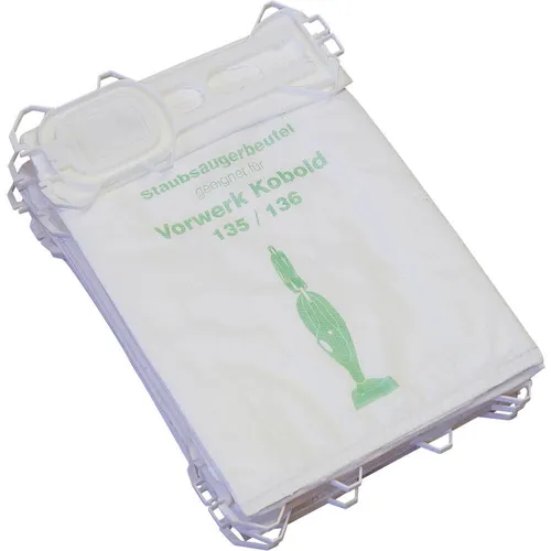 Microvlies Staubsaugerbeutel geeignet Vorwerk Kobold VK 135 136 18