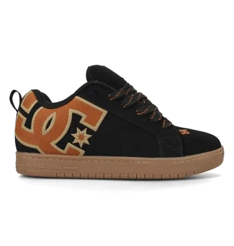 DC Shoes Court Graffik Sneaker grau 42 EU - Sneaker in Größe 42, mit hochwertigem Leder-Obermaterial und stylischem Design, perfekt für lässige Outfits und den Alltag.