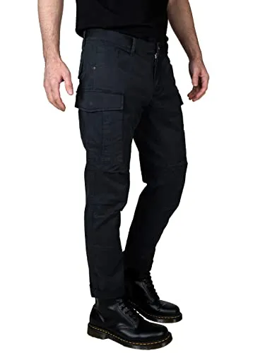 Yazubi Jayden - Dunkelblaue Cargohose - Cargo Hose Mit Seitentaschen - Slim Fit Hosen Herren, Blau (Deep Well 193713), W30/L30