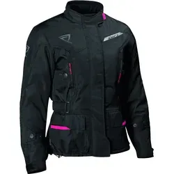 DIFI Motorradjacke Shuttle Aerotex - Wasserdichte Damenjacke - Damen Motorradjacke aus Textil, wind- und wasserdicht mit atmungsaktivem AEROTEX® Z-Liner und herausnehmbarem Thermofutter für optimalen Komfort bei jeder Wetterlage.