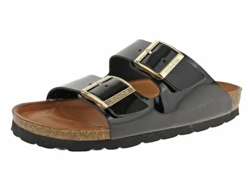 Rohde ALBA 563691 Pantolette für Damen - Schwarz - 39 - Elegante Rohde Alba Pantolette aus hochwertigem Nubukleder mit anatomisch geformtem Fußbett. Ideal für den Sommer – leicht, atmungsaktiv und rutschfest für sicheren Halt.