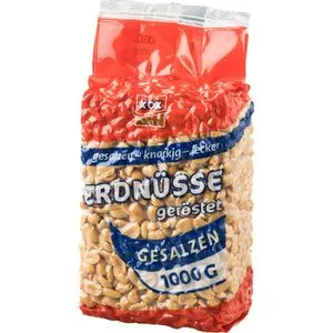 XOX Erdnüsse geröstet, gesalzen, 1kg