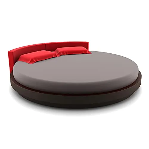 G BETTWARENSHOP Rundes Jersey Spannbettlaken Graphit, 200-230 cm - Spannbetttuch aus hochwertigem Multi-Stretch Jersey für perfekte Passform, ideal für höhere Matratzen und Boxspringbetten. Waschbar bis 60°C, strapazierfähig und formbeständig.