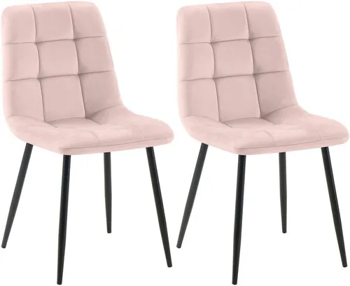 furnicato Esszimmerstuhl Tilde 2er Set pink