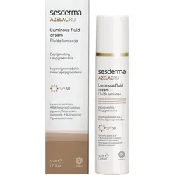 Sesderma AZELAC RU fluido luminoso SPF50 50ml - Sonnenschutzmittel mit SPF50, das Hyperpigmentierung bekämpft und die Haut zum Strahlen bringt. Ideal für alle Hauttypen, auch empfindliche Haut, und sorgt für einen gesunden, leuchtenden Teint.