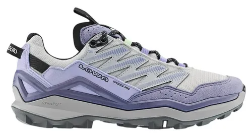 Lowa Maddox Pro LO Ws grey/plum 42 - Damen Wanderschuhe, ideal für Fitness, Speed Hiking und Nordic Walking mit außergewöhnlicher Passform und hervorragendem Grip durch LOWA FAST HIKING-Sohle.