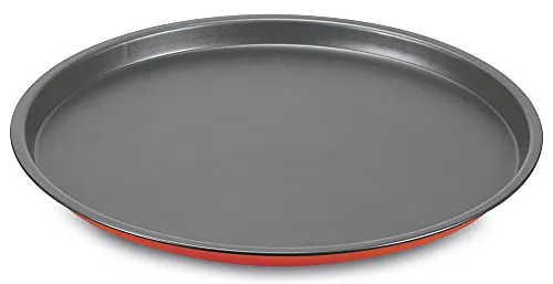 Guardini Rossana 2.0, Pizzablech 32 cm, Stahl mit Antihaftbeschichtung, Farbe Rot/Grau