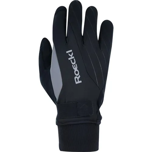 Roeckl Ravensburg 2 Handschuhe (Größe 8, schwarz) - Fahrradhandschuhe mit strapazierfähigem Material und Touchscreen-Funktion, perfekt für winterliche Radtouren und Outdoor-Abenteuer.