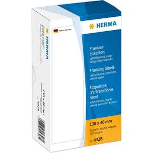 Herma 4328 Frankieretiketten weiß 130 x 40mm