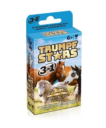 Kartenspiel Trumpfstars Pferde und Ponys Spiel Quartettspiel 3in1 ab 6 Jahren