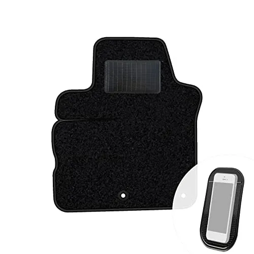 moto-MOLTICO Fahrer Fußmatte Auto Velours Fahrerseite Autoteppiche Schwarz Fahrermatte 1-teilig passend für Renault Modus 2005-2012