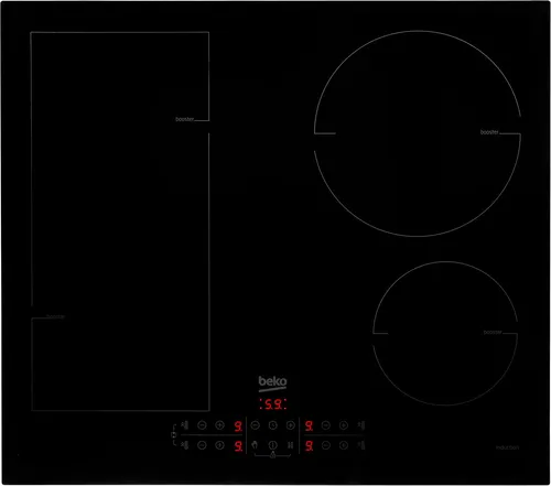BEKO Flex-Induktions-Kochfeld - Rahmenloses 4-Zonen Kochfeld mit Booster-Funktion, ideal für schnelle und präzise Zubereitung von Speisen. Mit Touch-Slider-Bedienung und Kindersicherung für mehr Sicherheit in der Küche.