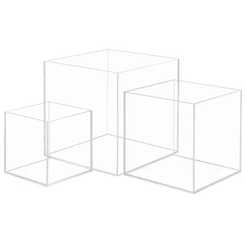 Klare Schaukasten Acryl (3 Pack) Acryl Vitrine 3 Unterschiedlich Große Acryl