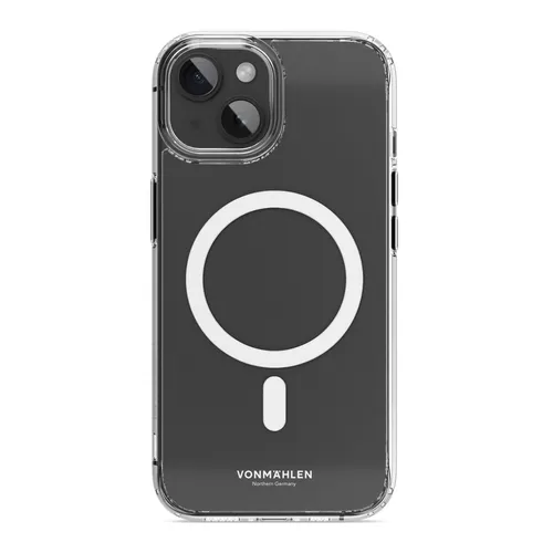 Vonmählen Transparent Case für iPhone 15 Plus - Zubehör Apple-CPU - MagSafe-kompatible Schutzhülle mit stoßabsorbierendem Design, schützt bei Stürzen aus bis zu drei Metern und bewahrt den originalen Look des iPhones.
