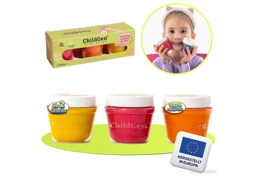 ChildGen Knete ChildGen Knete Play Dough, ungiftig, 100% natürliche Inhaltsstoffe (1-tlg., Knetezubehör, Knetset, Knete -Set, Spielknete), Kinderknete, Knete ab 2 Jahre