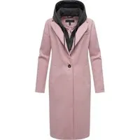 Navahoo Langmantel Kekstraum 14 - Funktionsjacke in Woll-Optik mit herausnehmbarem Sweat-Einsatz, windabweisend und ideal für sportliche Outfits in der kalten Jahreszeit.