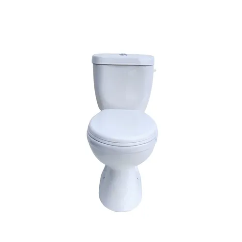 Sanicomfort Stand-WC Kombination mit Tiefspüler und WC-Sitz von sanicomfort