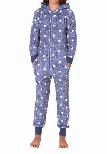 Normann Pyjama Kuschelig warmer Mädchen Jumpsuit Schlafanzug Overall aus Coralfleece