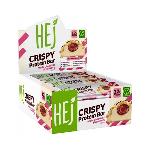 HEJ Natural HEJ Crispy Bar White Chocolate Strawberry (12x45g)