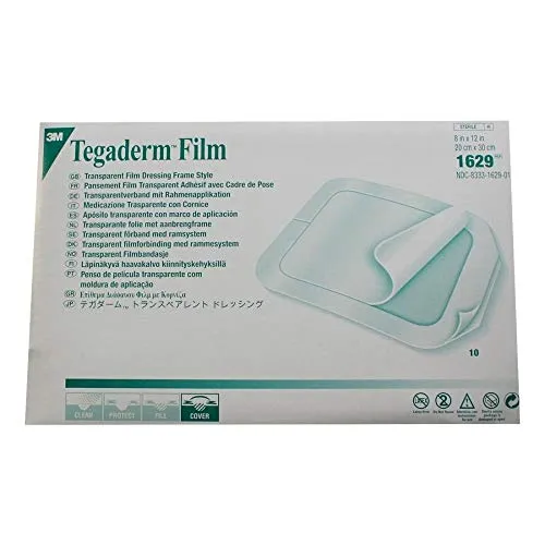 Tegaderm Film 20.0 cm x 30.0 cm - 10 ST - Arzneimittel: Atmungsaktiver, transparenter Verband für optimale Wundbeobachtung und Schutz vor Mikroorganismen. Ideal für die Versorgung oberflächlicher Wunden und Dekubitusprophylaxe.