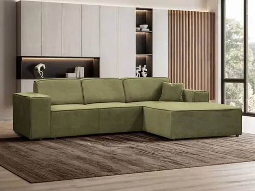 BEAUTYSOFA Ecksofa PEDRO in grün von Beautysofa