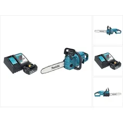 Makita DUC 357 RGX2 Kettensäge mit Akku 6,0 Ah - Akku-Kettensäge mit 35 cm Schwertlänge, kraftvollem Brushless-Motor und effizientem Akku für kabellosen Einsatz – ideal für Gartenarbeiten und DIY-Projekte.