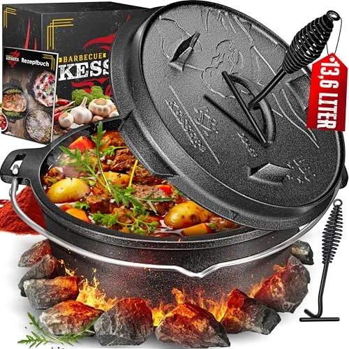 KESSER® Dutch Oven Set in schwarz von Kesser