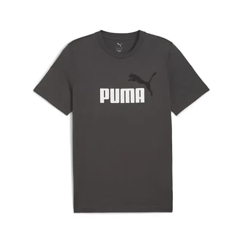 Puma Unisex 2 Color No. 1 Logo Tees, Dunkelgrau, L EU