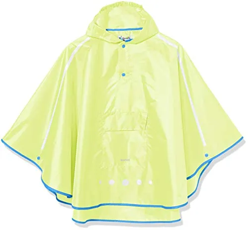 Playshoes Unisex Kinder Regenponcho Faltbar, Neongelb