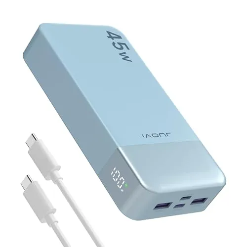 JUOVI Power Bank 20000mAh, 45W Schnellladung für mobile Geräte
