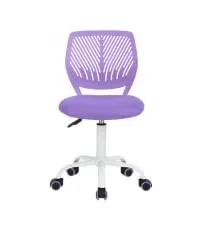 FurnitureR Büro-Drehstuhl ohne Armlehnen lila