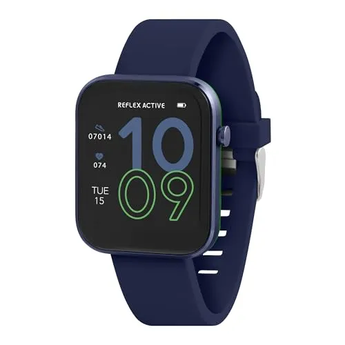 Reflex Active Series 12 Blue Fitness Tracking Smart Watch RA12-2154, Navy, Modern
