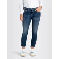 MAC 5-Pocket-Jeans Rich Slim - Slim Fit für moderne Looks - Jeans in D671 dark blue net wash, mit schmalem Bein und Reißverschlussdetails. Ideal für stilbewusste Frauen, die Komfort und Trendbewusstsein schätzen.