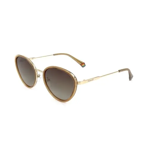 Polaroid Pld 6145/s 10A/LA BEIGE Sunglasses Women's Polycarbonate, Standard, 56