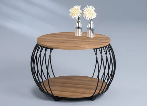 M2 Kollektion Peking 1 Couchtisch - Beistelltisch für das Wohnzimmer mit modernem Design, praktischer Ablagefläche und mobil auf Rollen. Ideal für jeden Wohnraum.