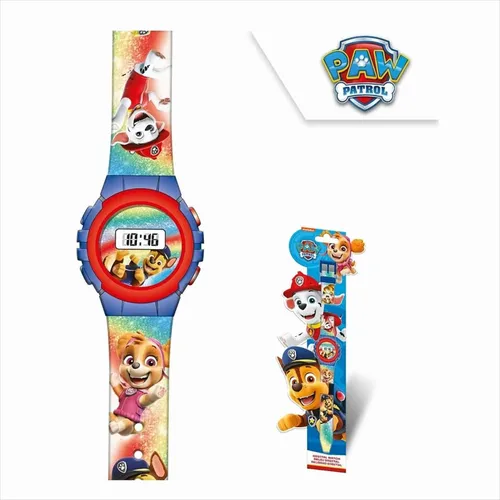 Paw Patrol Uni Kinder Digital Automatik Uhr mit Kunststoff Armband KL86101
