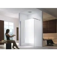 Glaszentrum Hagen Walk-In Duschwand 140x200 cm - Transparent - Elegante Walk-In Duschwand aus 10 mm ESG Sicherheitsglas, wahlweise Klarglas oder satiniert. Die pflegeleichte Oberfläche und flexible Montageoptionen machen sie zur idealen Lösung für Ihr modernes Badezimmer.