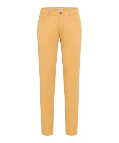 Brax Herren Five-Pocket-Hose Style CADIZ SUNRISE, gelb, Gr. 40/32 - Moderne Five-Pocket-Hose im Straight Fit aus ultraleichtem Satin für hohen Tragekomfort und vielseitige Kombinationsmöglichkeiten.